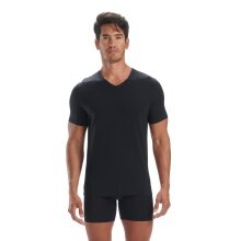 adidas Underwear T-shirt (V-neck, 4-way stretch) short sleeve black men's - 2 pieces