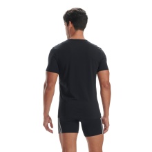 adidas Underwear T-shirt (V-neck, 4-way stretch) short sleeve black men's - 2 pieces