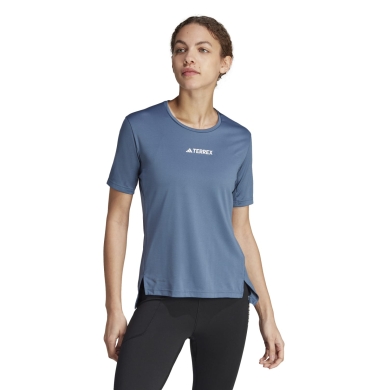 adidas Terrex Multi Tee Wander Shirt (comfortable fit) blue Ladies