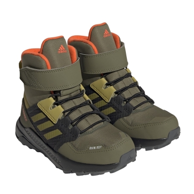 adidas Terrex Trailmaker High COLD.RDY Hiking Shoes Dark Green Kids