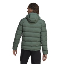 adidas Winter Down Jacket Helionic Soft Hooded (wind and water repellent) green Men