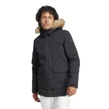 adidas Winter Parka Hooded Fur Parka (water-repellent) black men's