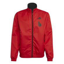 adidas Training Jacket Belgium Anthem (Reversible Jacket, Stand-up Collar) Black/Red Men's