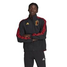 adidas Training Jacket Belgium Anthem (Reversible Jacket, Stand-up Collar) Black/Red Men's