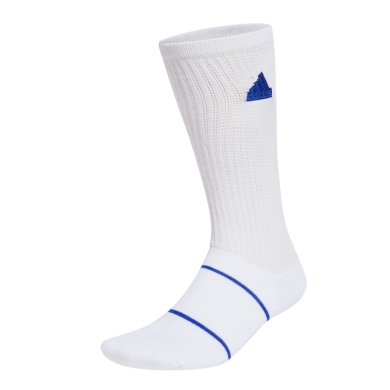 adidas Sports Socks Crew Cushioned Slouchy white/blue - 1 Pair