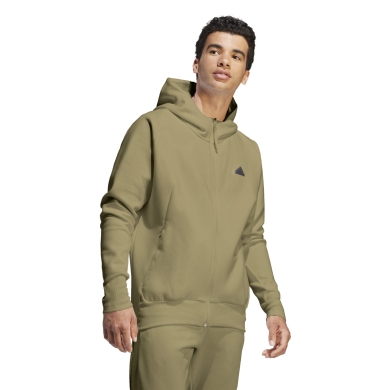 adidas Premium Z.N.E. Zip Hoodie Olive Green Men's