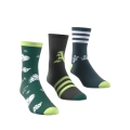 adidas Sportsocke Brand Love Crew green/blue/black - 3 pairs