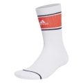 adidas Sportsocks Crew Cushioned Sportswear Logo Graphic (moisture-wicking) white/orange - 2 pairs