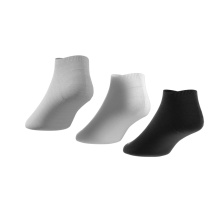 adidas Sportsocks Sneaker Low Cut No Show (Cotton Blend, Lightweight) white/black/grey - 3 Pairs