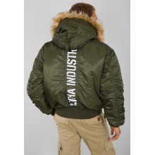 Alpha Industries Flight Jacket 45P Hooded Custom dark green Men