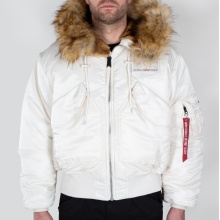 Alpha Industries Flight Jacket 45P Hooded Custom white Men