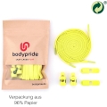 bodypride Shoelaces Flat/Flat Fashionable Yellow 120cm - 1 Pair