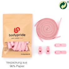 bodypride Flat Fashionable Pink 120cm Shoelaces - 1 Pair