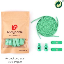 bodypride Shoelaces Flat/modern mint green 120cm - 1 pair