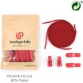 bodypride Shoelaces Flat/Flat Fashionable Red 120cm - 1 Pair