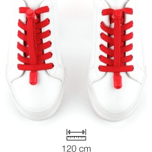 bodypride Shoelaces Flat/Flat Fashionable Red 120cm - 1 Pair