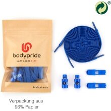 bodypride Shoelaces Flat/modern royal blue 120cm - 1 pair