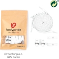 bodypride Shoelaces Flat/modern white 120cm - 1 pair