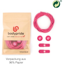 bodypride Round/Reflective Pink 120cm Shoelaces - 1 Pair