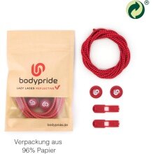 bodypride Round Reflective Red 120cm Shoelaces - 1 Pair