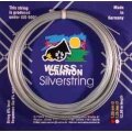 WeissCannon Tennis String Silverstring (Durability+Power) silver 12m Set