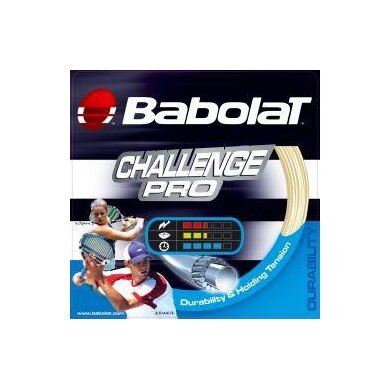 Stringing with tennis string Babolat Challenge Pro