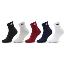 Champion Tennis Socks (Cotton) Quarter C Logo Print assorted/multicoloured Children - 5 Pairs