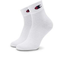 Champion Tennis Socks (Cotton) Quarter C Logo Print assorted/multicoloured Children - 5 Pairs