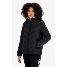 Champion Quilted Jacket - lightweight padded hooded jacket in contrasting look - black Women