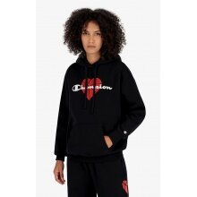 Champion Hoodie (Hoodie lined) Logo with Basketball Heart Print black Women