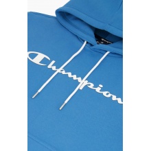 Champion Hoodie Logo Print Hoodie (lined) blue Men