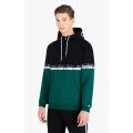 Champion Hoodie in color block design with double logo piping green Men