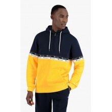 Champion Hoodie in Colour Block Design with Double Logo Piping Yellow Men