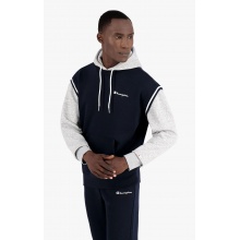 Champion Hoodie (Cotton Hoodie) contrasting colours with small logo navy blue Men