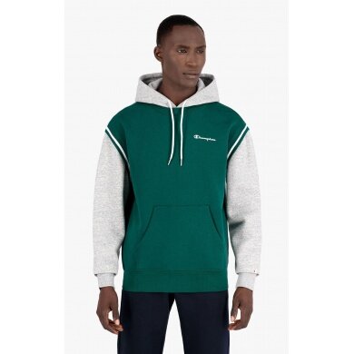 Champion Hoodie (Cotton Hoodie) contrast-colored with small logo 2021 green Men