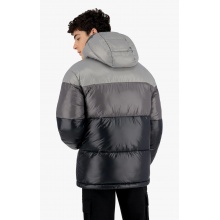 Champion Quilted Jacket - Padded Hooded Jacket with Gradient Panels - Black Men