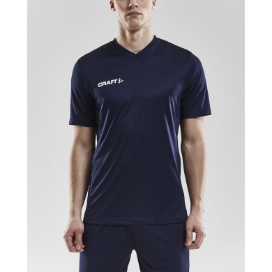 Craft Sport T-shirt (Jersey) Squad Solid - loose fit, quick-drying - navy blue Men