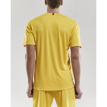 Craft Sport T-shirt (Jersey) Squad Solid - loose fit, quick-drying - yellow Men