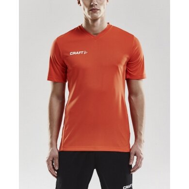 Craft Sport T-shirt (Jersey) Squad Solid - loose fit, quick-drying - orange Men