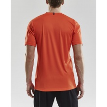 Craft Sport T-shirt (Jersey) Squad Solid - loose fit, quick-drying - orange Men