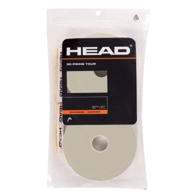 Head Overgrip Prime Tour 0.6 mm (Comfort, Grip) grey 30-pack Clip Bag