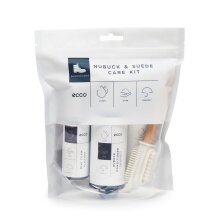 ECCO Shoe Care Nubuck-Suede Set (1x Nubuck Brush, 1x Mini Foam Cleaner, 1x Conditioner, 1x Mini Rain)