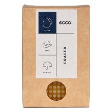 ECCO Shoe Care Eraser transparent (for nubuck leather and suede) - 1 piece - 4.5x6.5x2cm