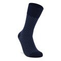 ECCO Daily Sock Crew Classic Honeycomb (made of cotton and polyamide) dark blue Men - 1 Pair