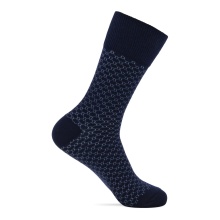 ECCO Daily Sock Crew Classic Honeycomb (made of cotton and polyamide) dark blue Men - 1 Pair