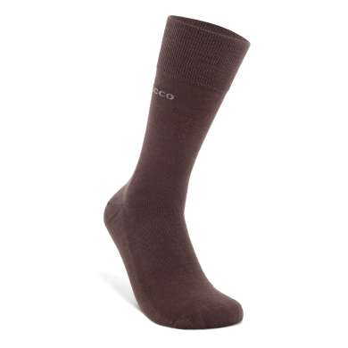 ECCO Daily Sock Crew Classic Longlife (robust and breathable) brown Men - 1 Pair