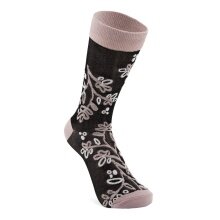 ECCO Daily Sock Crew Classic Floral (mix of viscose and polyamide fibers) black/pink Women - 1 Pair