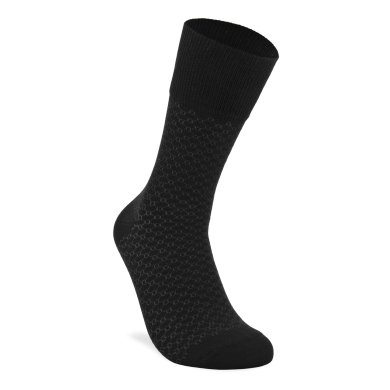 ECCO Daily Sock Crew Classic Honeycomb (made of cotton and polyamide) black Men - 1 Pair