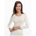 Medima Underwear Long Sleeve Shirt (Angora/Cotton) White Women (Size S-L)