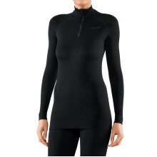 Falke Functional Underwear Long Sleeve Maximum Warm Half-Zip - black Women